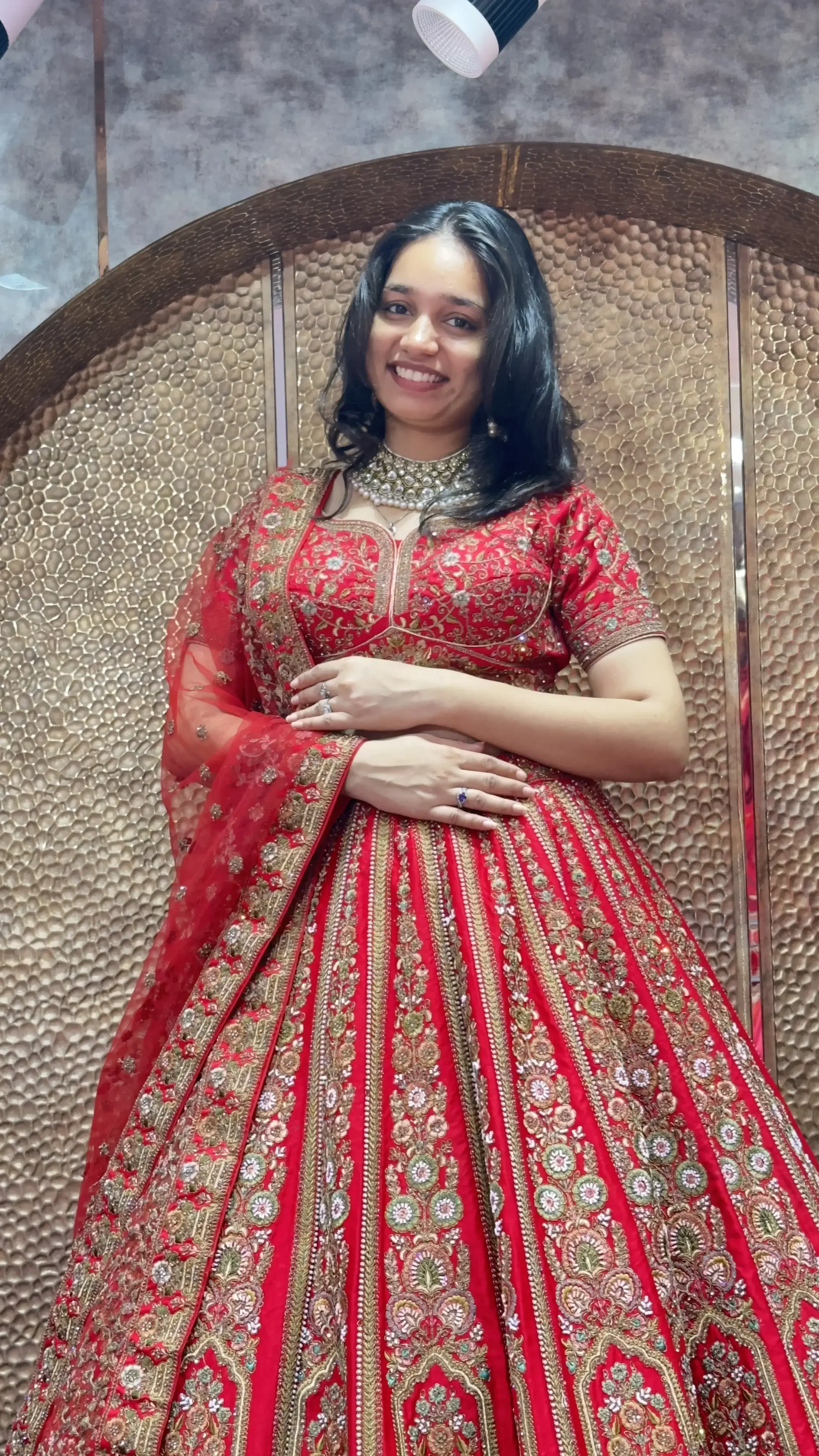 Antique Work Bridal Lehenga